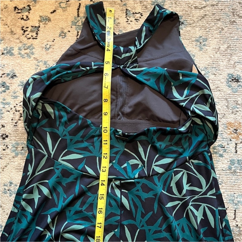PRANA Jewel Lake Tropical Leaves Halter Dress - Picture 13 of 16